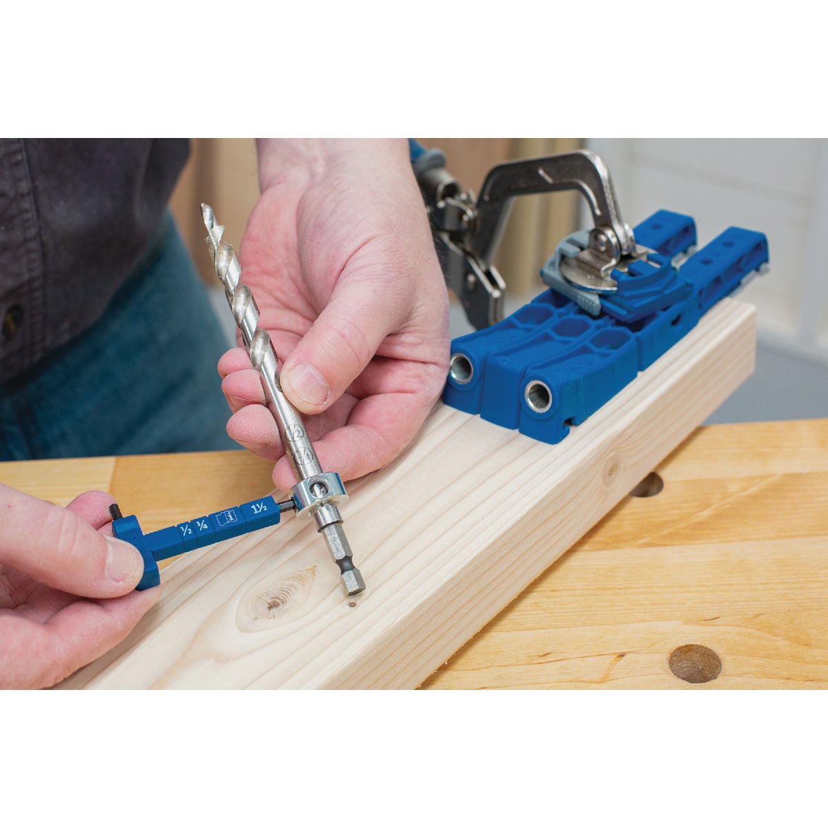 Kreg Easy-Set Step Drill Bit with Stop Collar & Gauge/Hex Wrench Image 3