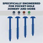Kreg Blue-Kote #8 x 1-1/2 In. Square Coarse Thread Maxi-Loc Head Pocket-Hole Screw (100 Ct.) Image 2