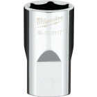 Milwaukee 1/2 In. Drive 16 mm 6-Point Shallow Metric Socket with FOUR FLAT Sides Image 1