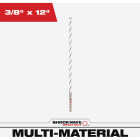 Milwaukee SHOCKWAVE 3/8 In. x 12 In. Impact Duty Carbide Multi-Material Hex Shank Drill Bit Image 1