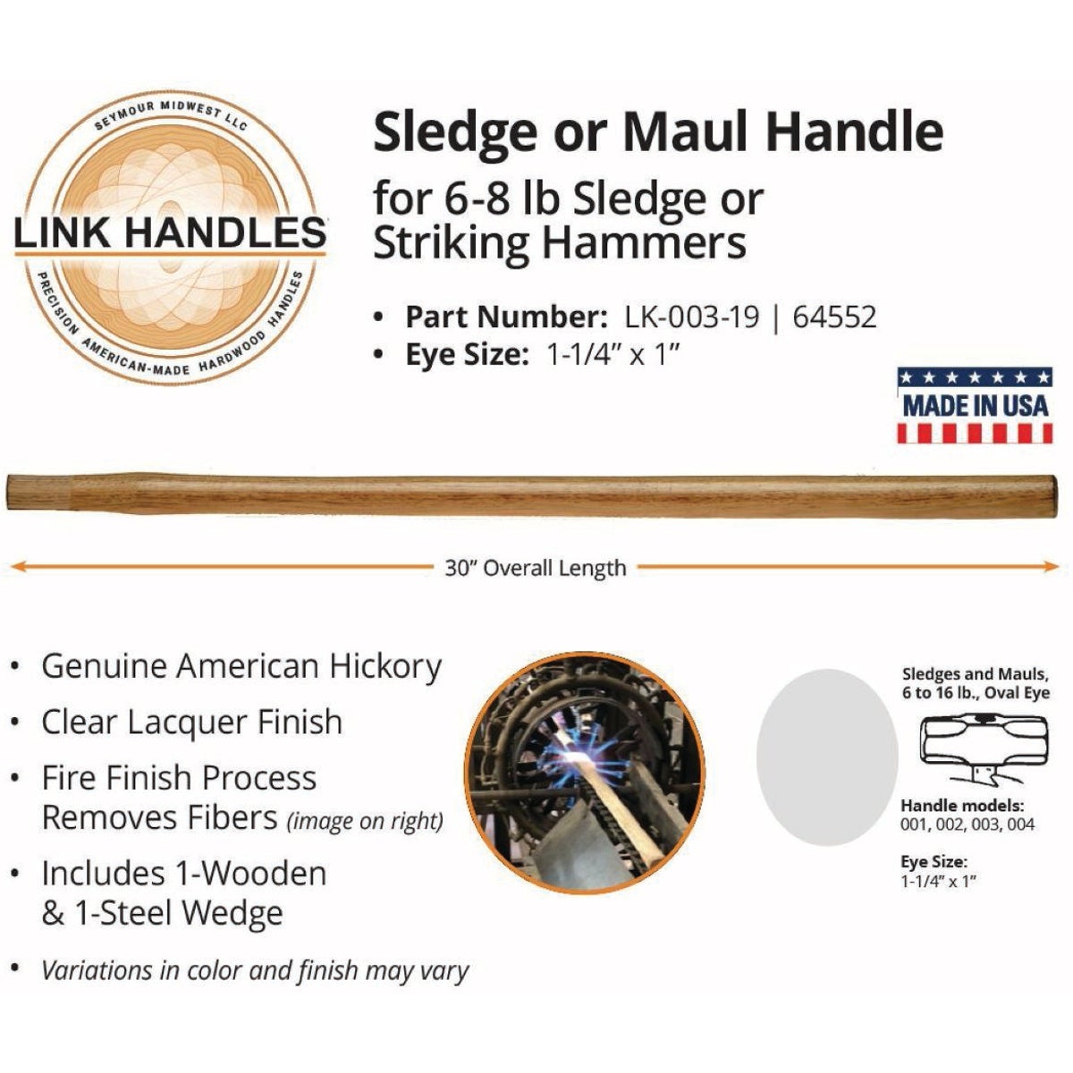 Link 30 In. Sledge or Maul Handle Image 2