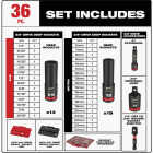 Milwaukee SHOCKWAVE Standard/Metric 3/8 In. Drive 6-Point Deep Impact Driver Set with PACKOUT Organizer (36-Piece) Image 4