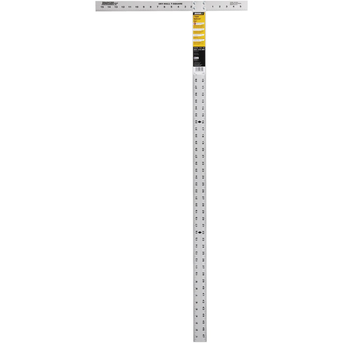 Johnson Level 48 In. Aluminum English Drywall Square Image 2