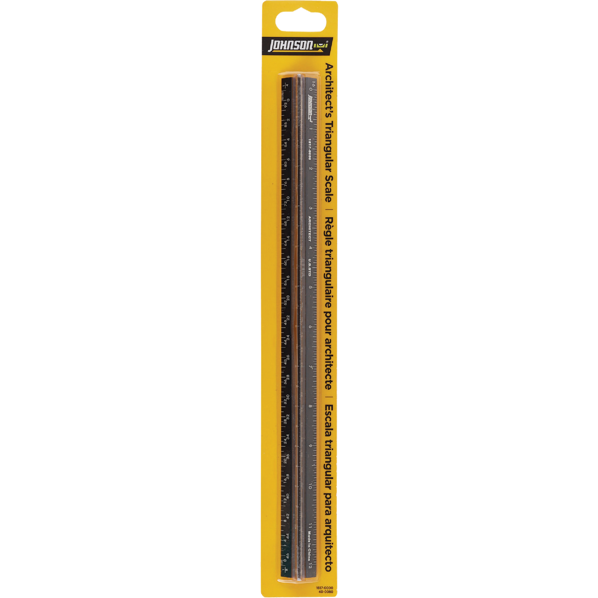 Johnson Level 12 In. Aluminum Architect's Straight Edge Ruler Image 2