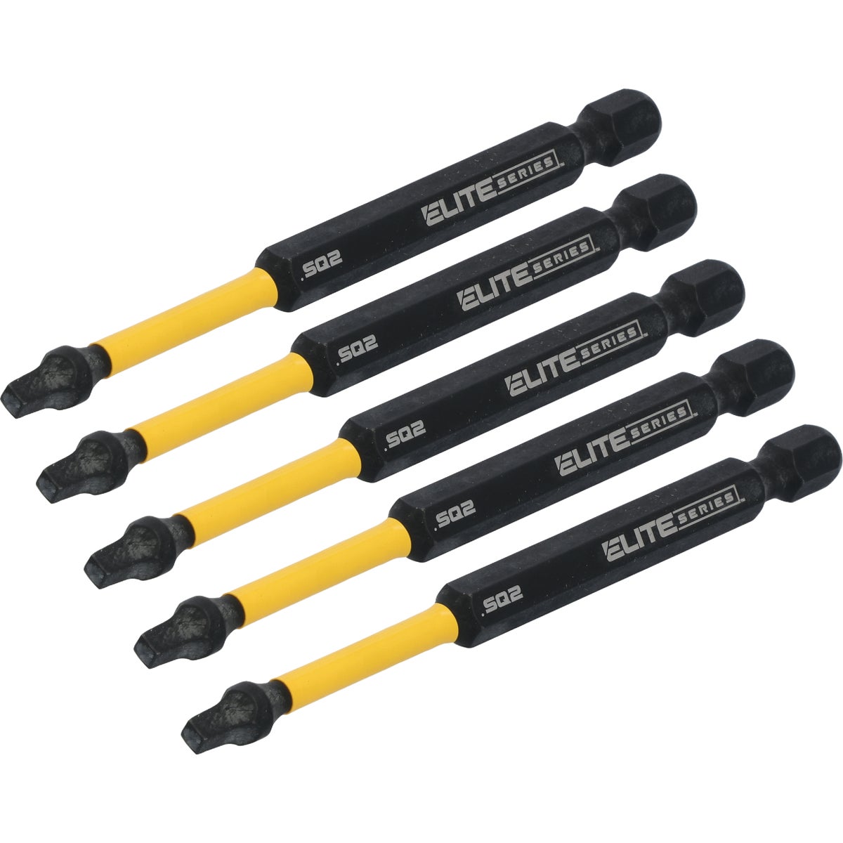 Dewalt Elite Series 1/4 In. x 3-1/2 In. Square Impact Driver Bit Set (5-Piece) Image 3