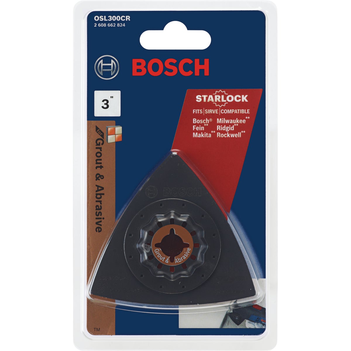 Bosch Starlock 3 In. Carbide Grit Delta Rasp Image 2