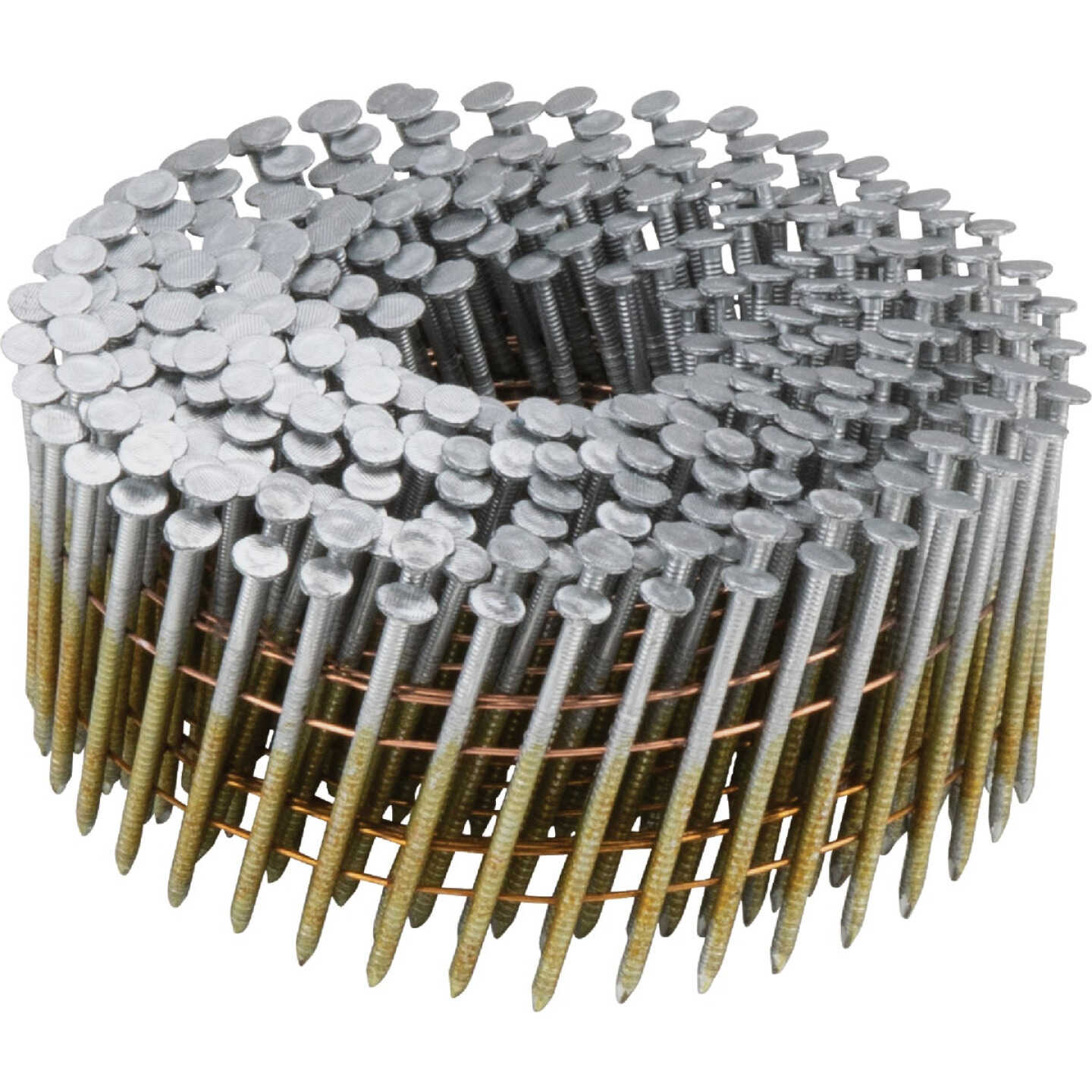 Pro-Fit 1-3/4 In. x 0.080 In. 15 Degree Wire Weld Hot Dipped Galvanized Ring Shank Round Head Coil Siding Nail (3000 Ct.) Image 1