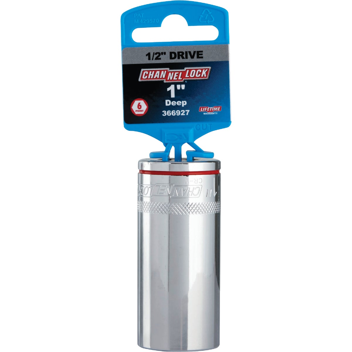 Channellock 1/2 In. Drive 1 In. 6-Point Deep Standard Socket Image 2