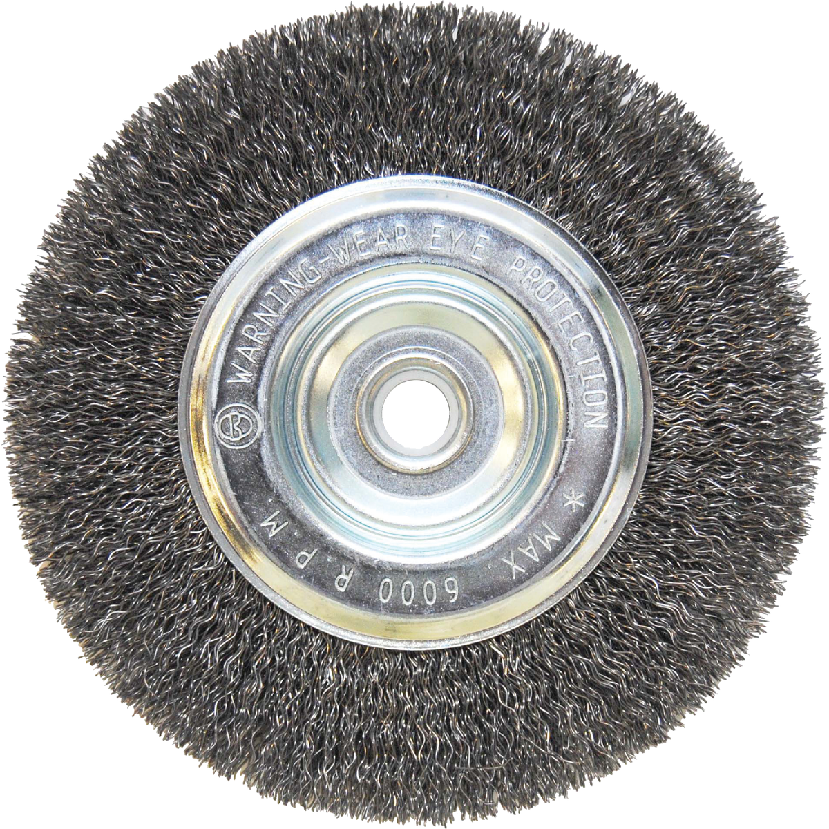 Weiler Vortec 6 In. Crimped, Coarse Bench Grinder Wire Wheel Image 1