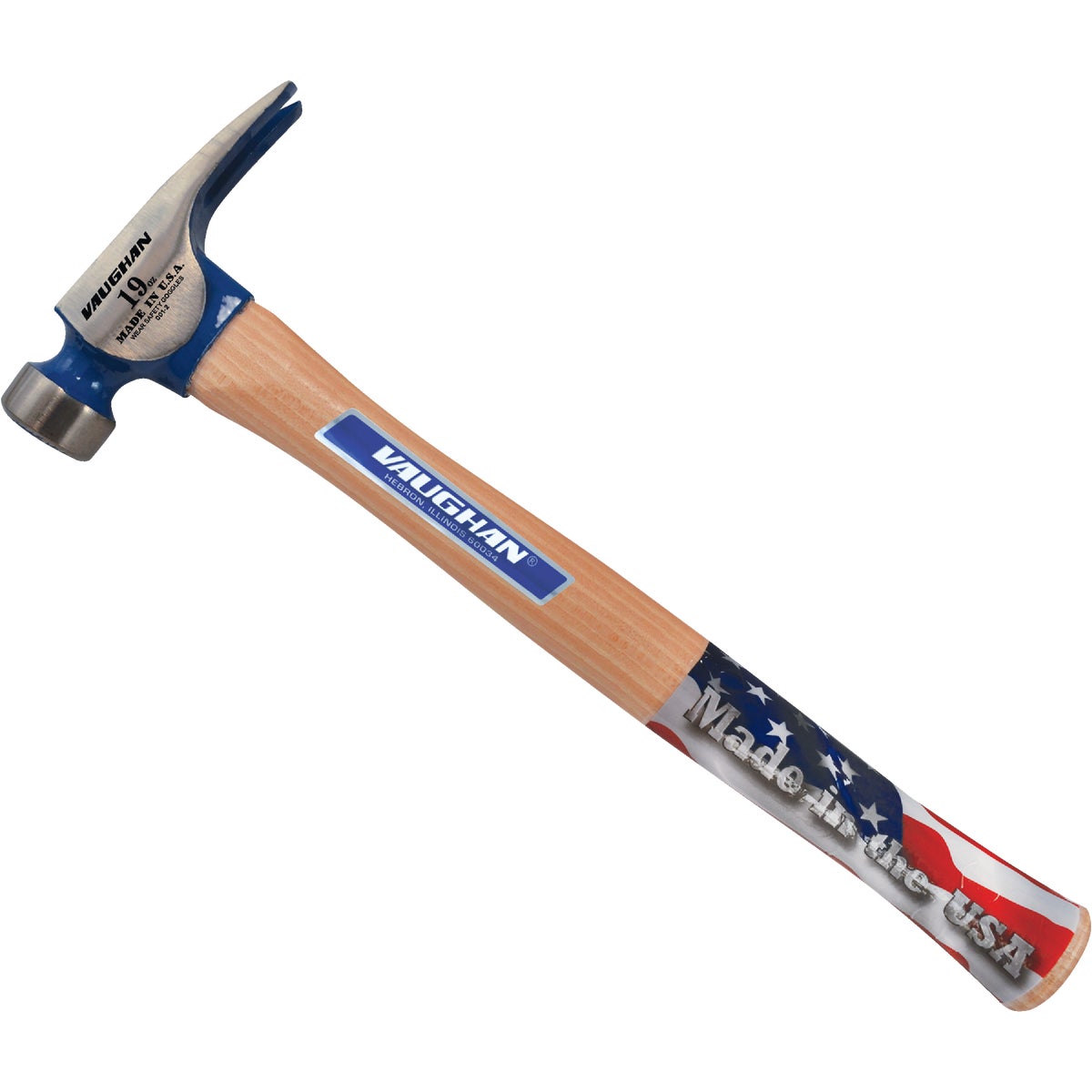 Vaughan California 19 Oz. Milled-Face Framing Hammer with Hickory Handle Image 1