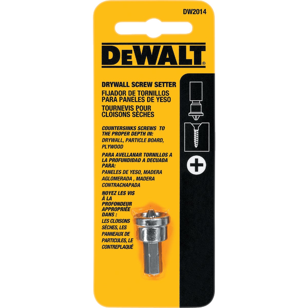 DEWALT #2 Phillips Insert Drywall Dimpler Screw Setter Image 1