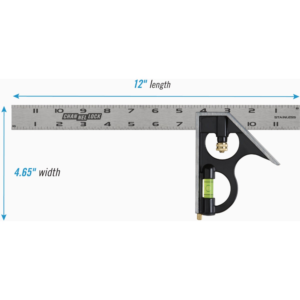 Channellock 12 In. Combination Square Image 2