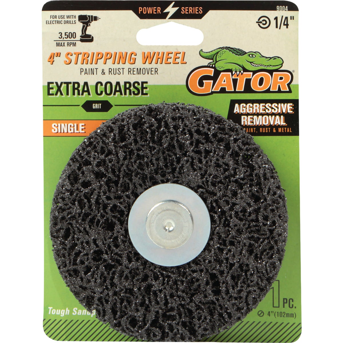 Gator 4 In. Extra Coarse Grit Stripping Wheel