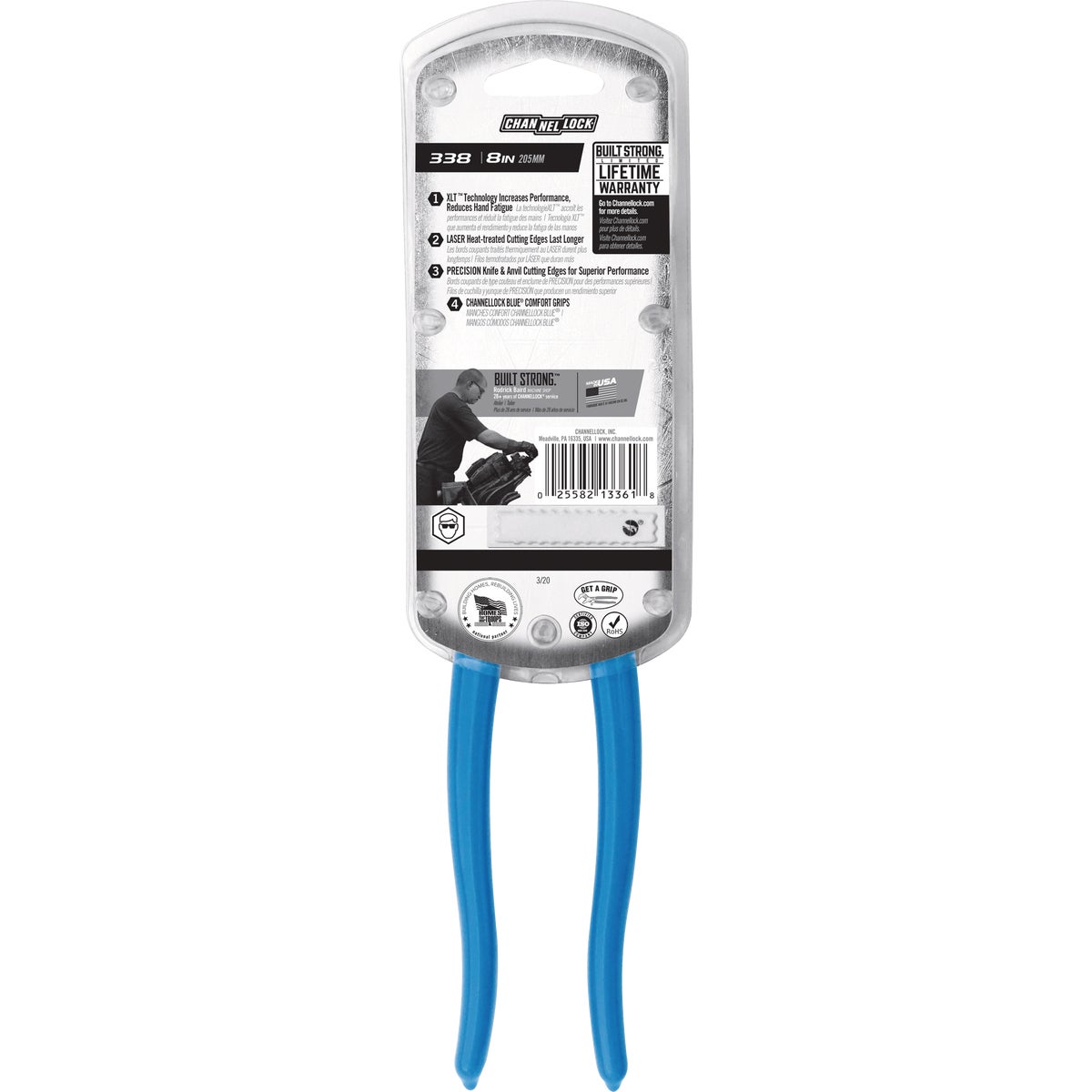 Channellock 8 In. High Leverage Diagonal Cutting Plier Image 5