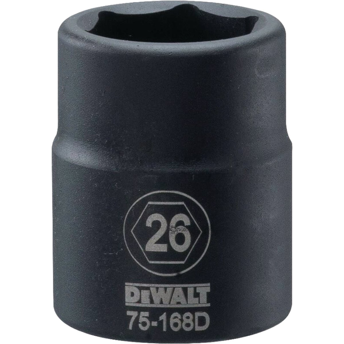 DEWALT 3/4 In. Drive 26mm 6-Point Deep Metric Impact Socket Image 1