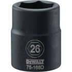 DEWALT 3/4 In. Drive 26mm 6-Point Deep Metric Impact Socket Image 1