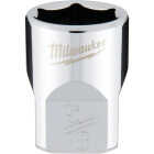 Milwaukee 3/8 In. Drive 5/8 In. 6-Point Shallow Standard Socket with FOUR FLAT Sides Image 1