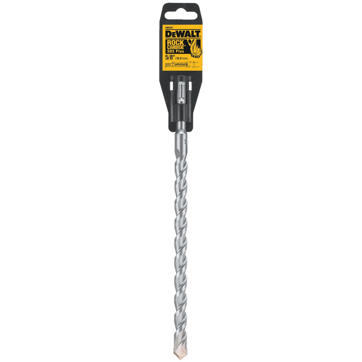 DEWALT SDS-Plus 5/8 In. x 12 In. 2-Cutter Rotary Hammer Drill Bit Image 1
