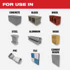 Milwaukee SHOCKWAVE 1/2 In. x 12 In. Impact Duty Carbide Multi-Material Hex Shank Drill Bit Image 3
