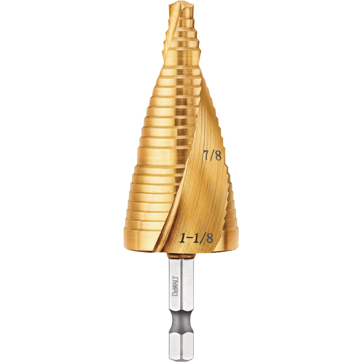 DEWALT  7/8 In. - 1-1/8 In. Impact Ready Step Drill Bit Image 5
