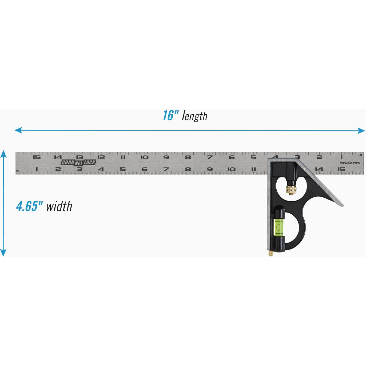Channellock 16 In. Combination Square Image 2