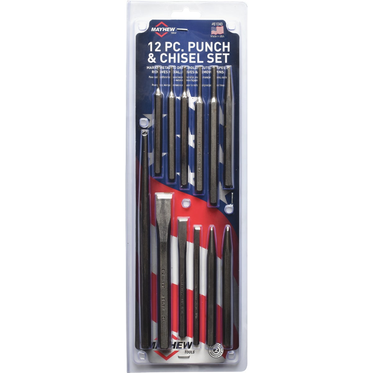 Mayhew Tools Punch & Chisel Set (12-Piece) Image 2