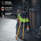 Railer Bit Holder Keychain with (5) Hi Vis Green Hex Shank Bit Holders Image 4