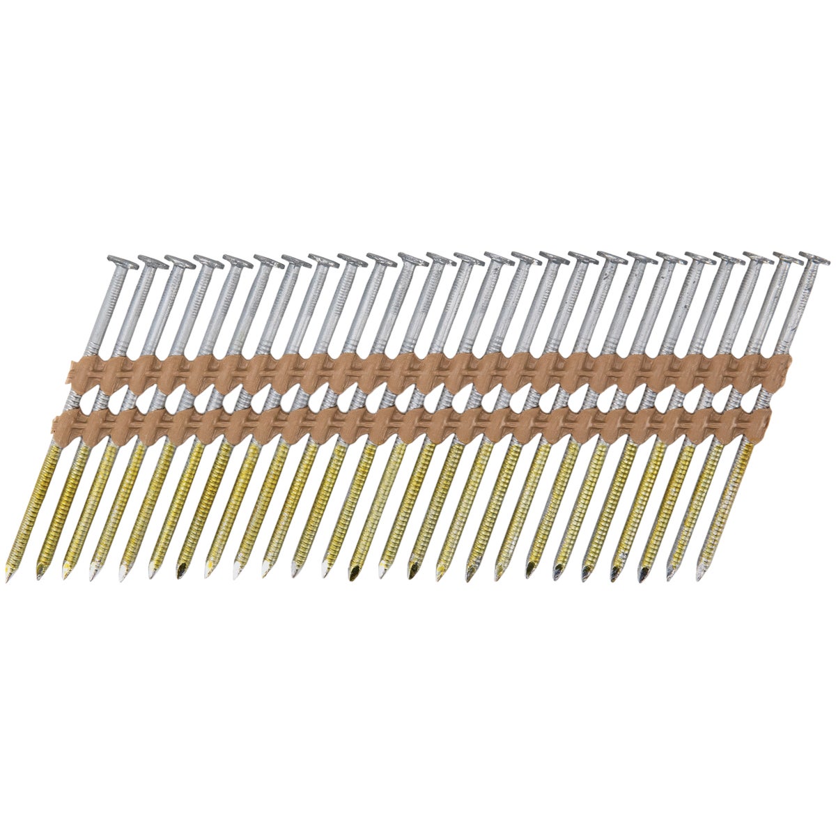 Pro-Fit 3 In. x 0.120 In. 21 Degree Plastic Strip Ring Shank Round Head Hot Dipped Galvanized Framing Stick Nails (2000 Ct.) Image 1