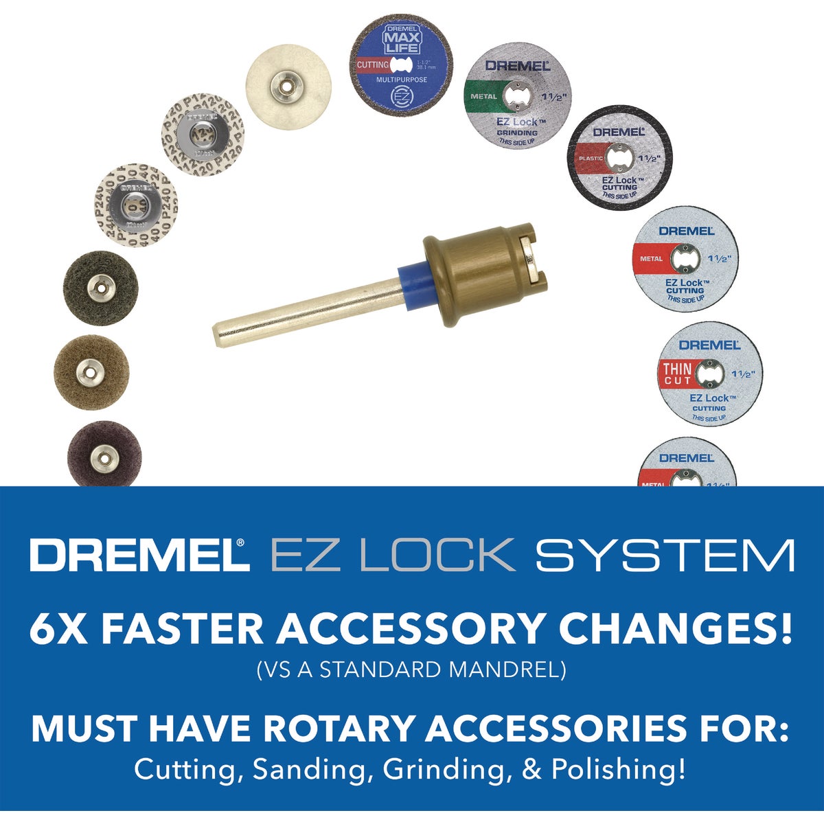 Dremel EZ Lock 1-1/2 In. Plastic Cut-Off Wheel (5-Pack) Image 3