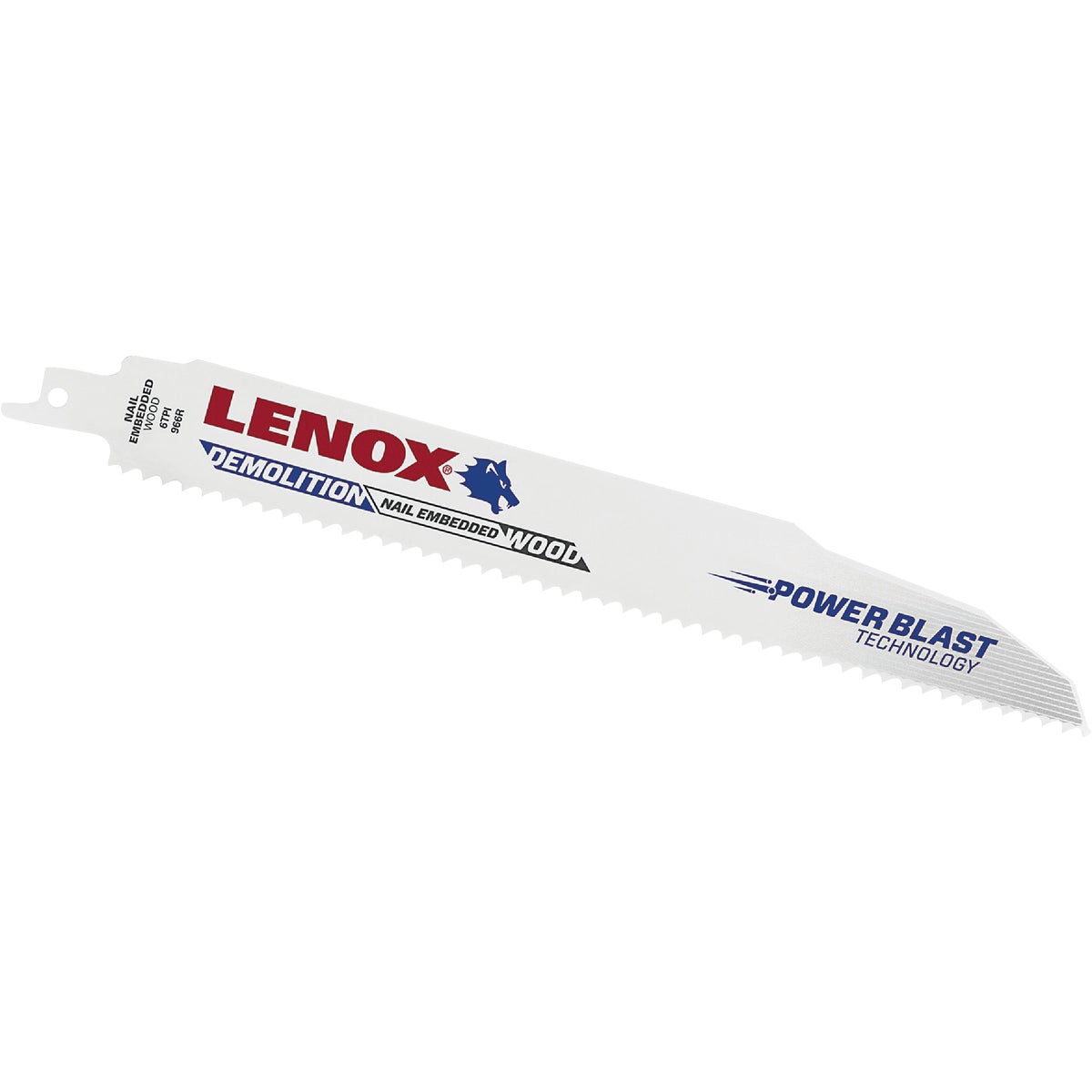 Lenox 9 In. 6 TPI Wood with Nails Demolition Reciprocating Saw Blade (2-Pack)