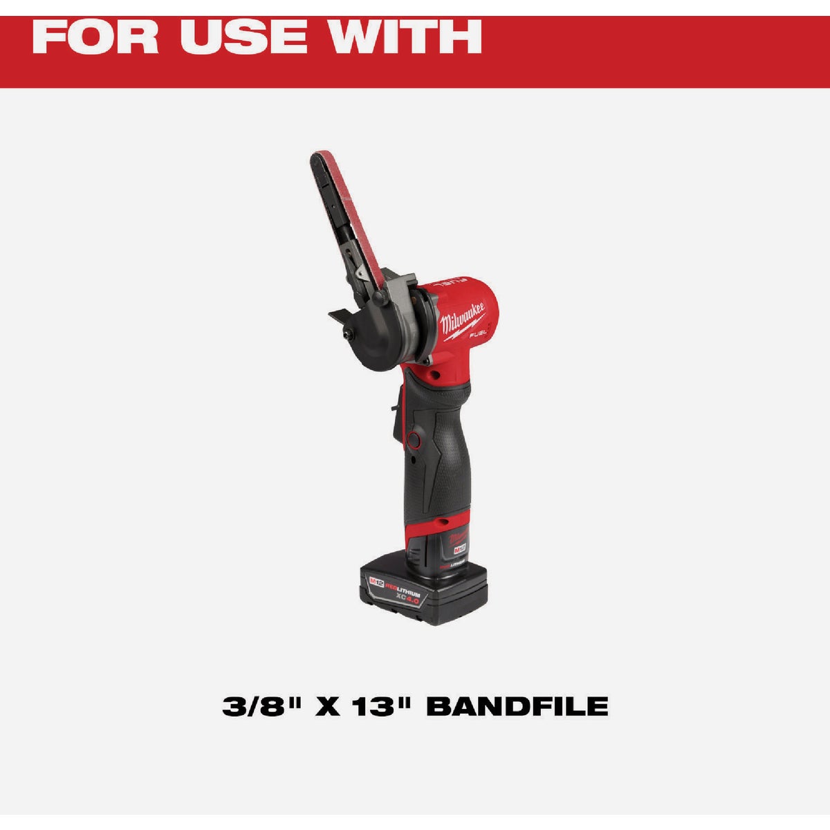 Milwaukee 1/2 In. x 18 In. 40 Grit Bandfile Belt (4-Pack) Image 5