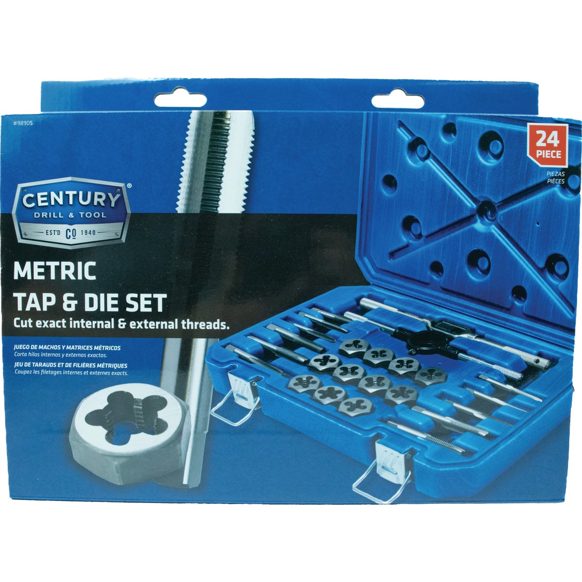 Century Drill & Tool Metric Tap & Die Set (24-Piece) Image 2