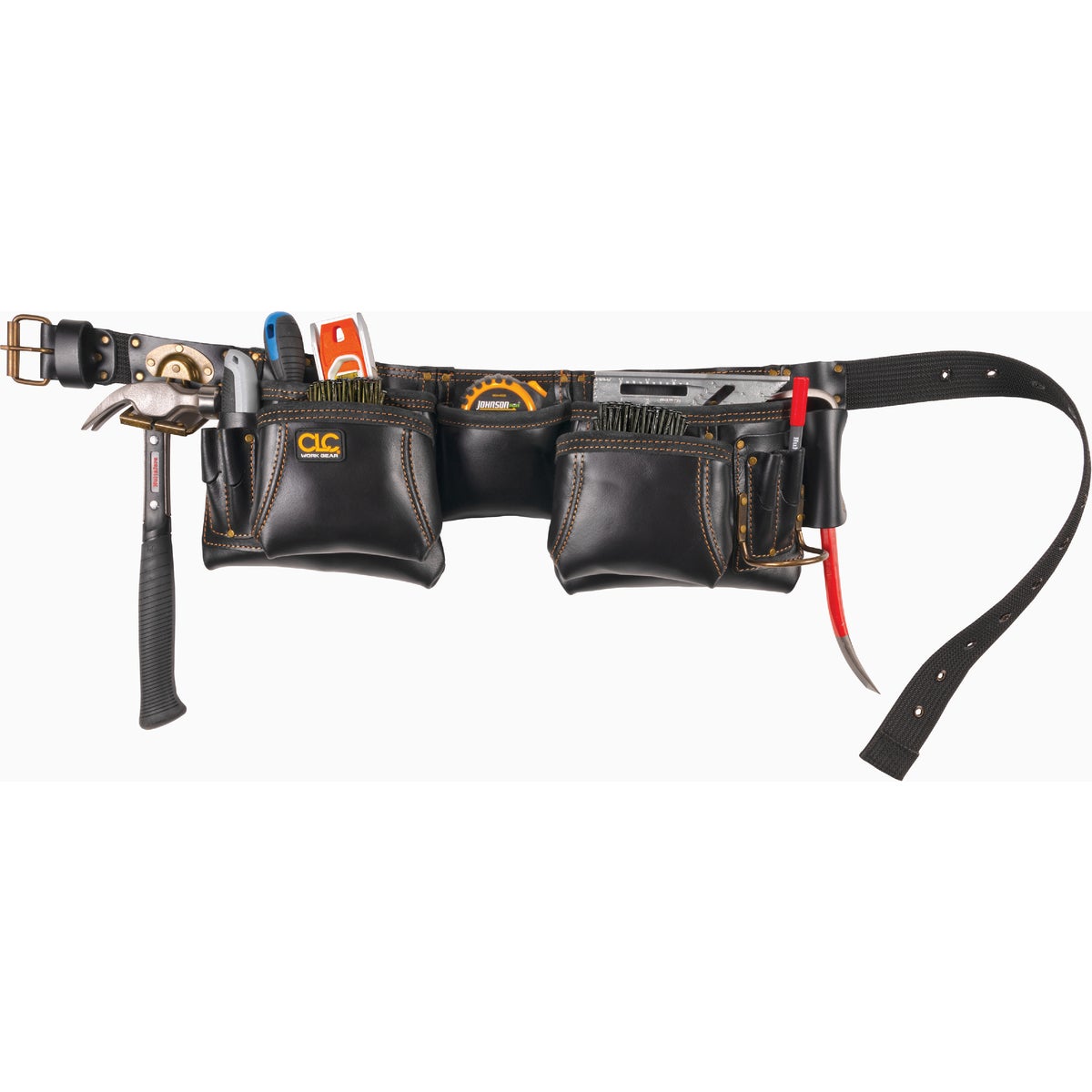 CLC 12-Pocket Leather Heavy-Duty Construction Carpenter Apron Image 2