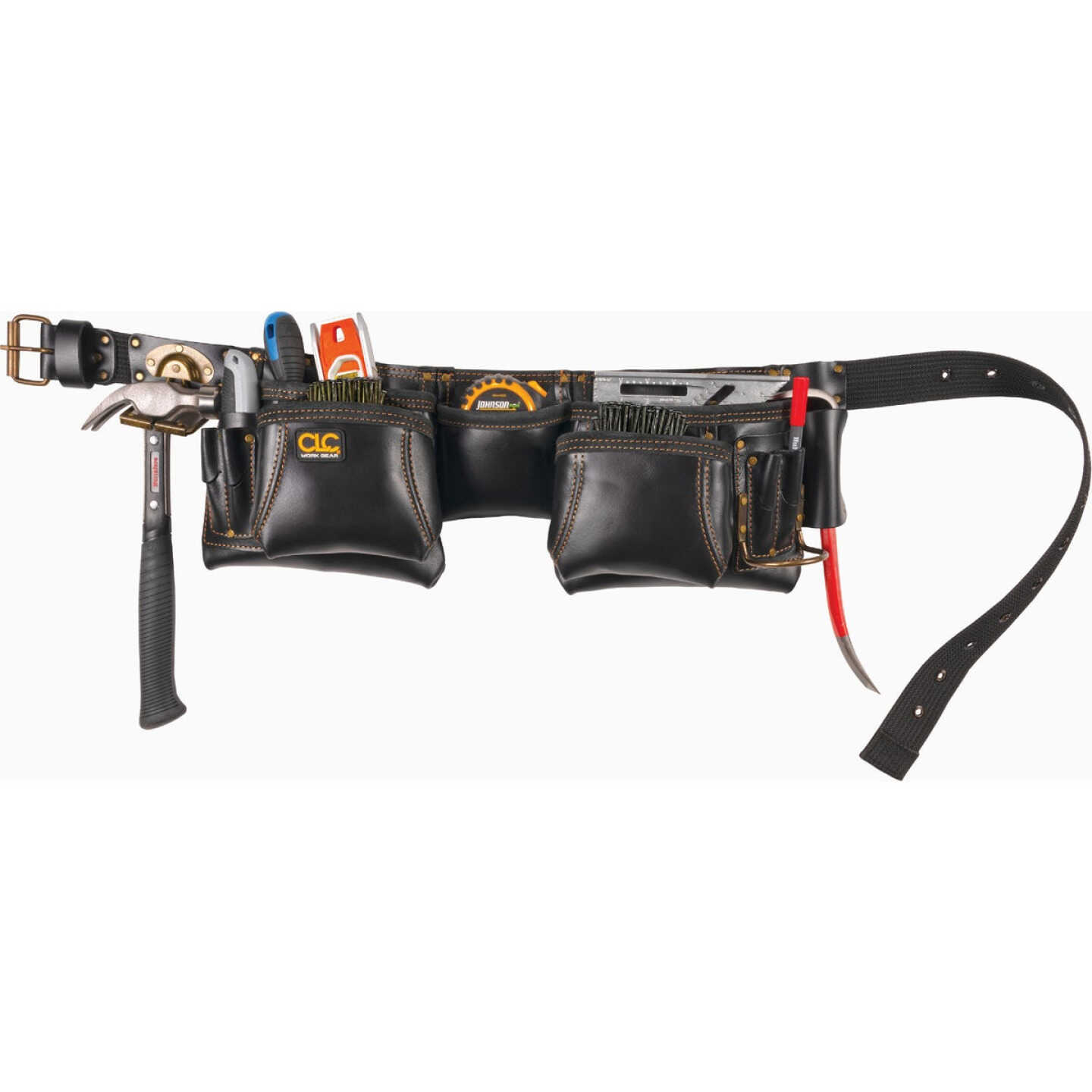 CLC 12-Pocket Leather Heavy-Duty Construction Carpenter Apron Image 2