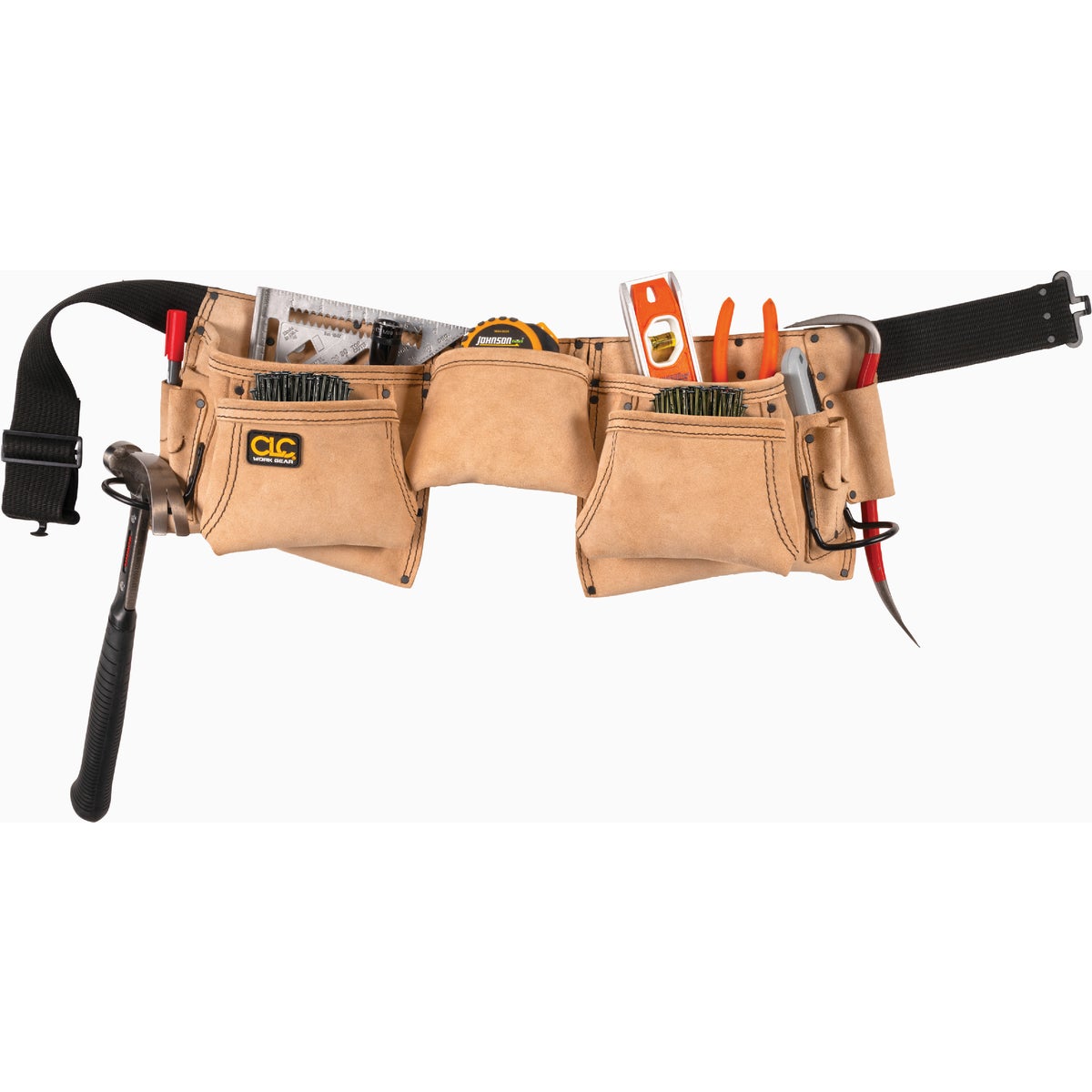 CLC 12-Pocket Suede Leather Heavy-Duty Carpenter Apron Image 2