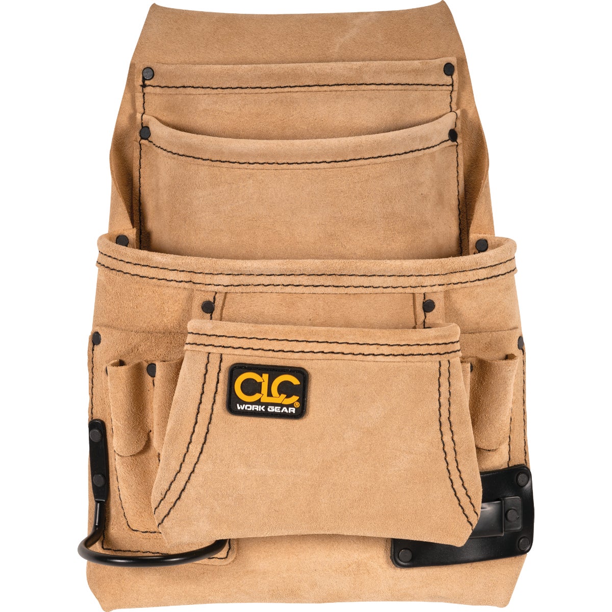 CLC 10-Pocket Suede Leather Carpenter's Nail & Tool Bag