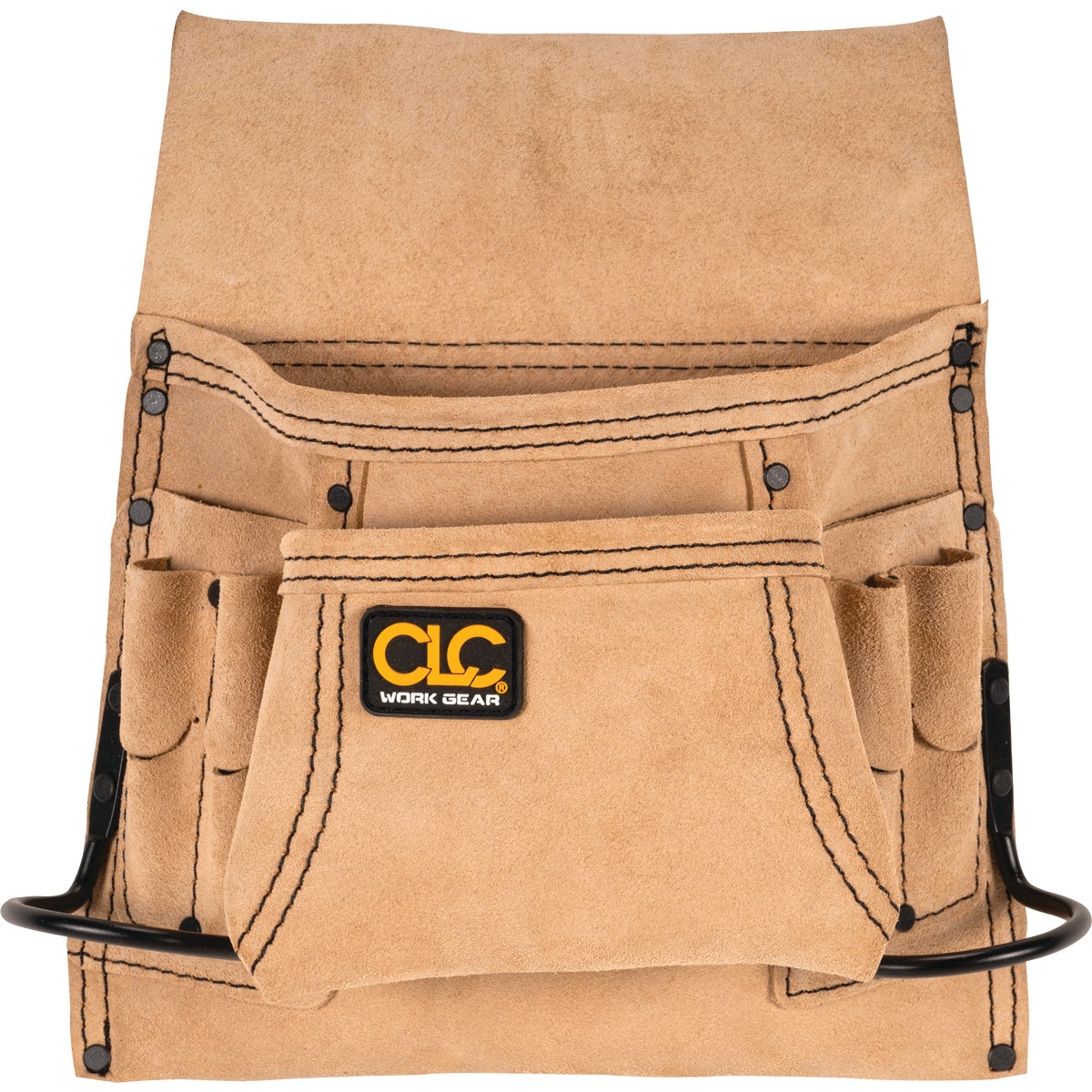 CLC 8-Pocket Suede Leaather Carpenter's Nail & Tool Bag