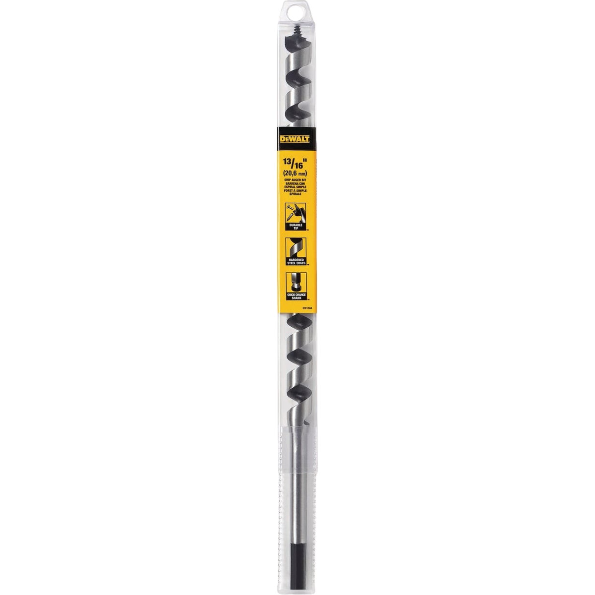 DEWALT 13/16 In. x 17 In. Power Ship Auger Bit