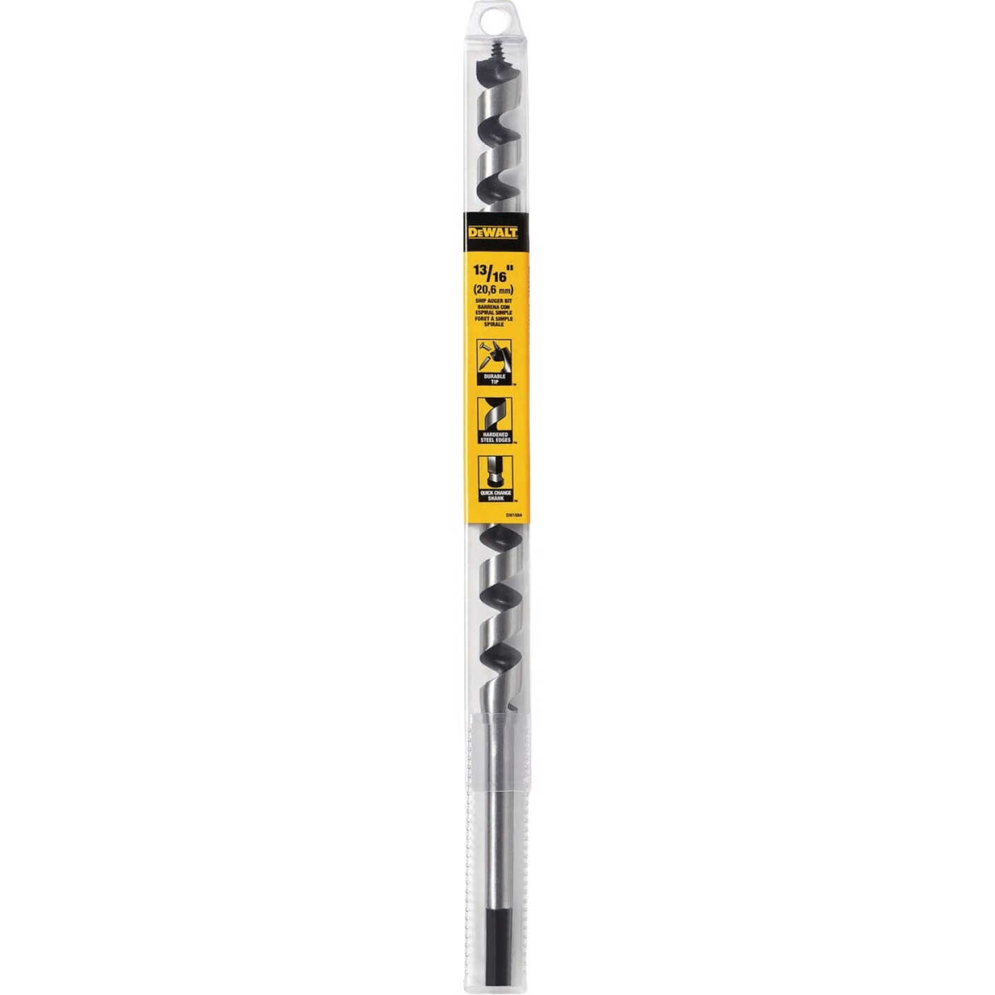 DEWALT 13/16 In. x 17 In. Power Ship Auger Bit Image 1