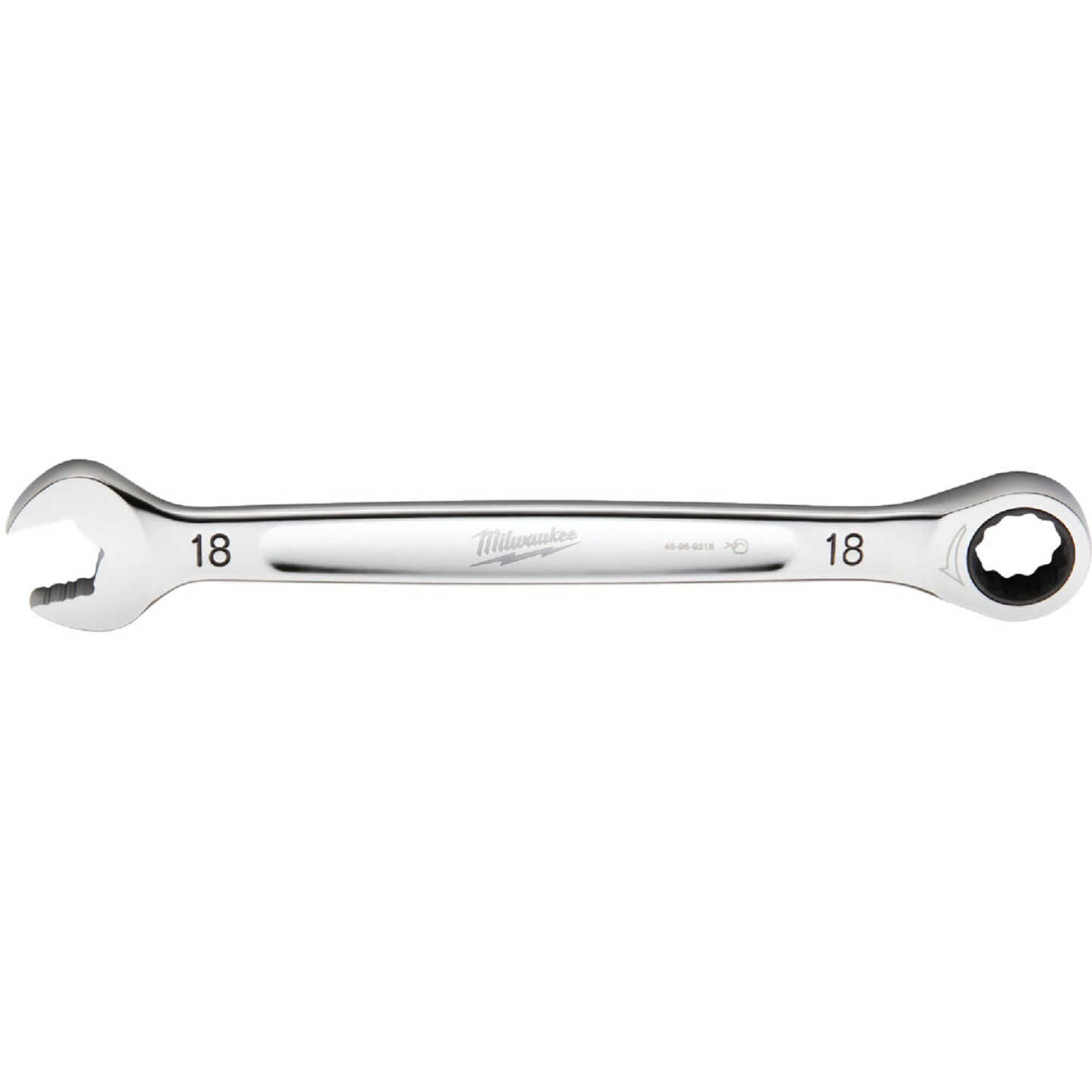 Milwaukee Metric 18 mm 12-Point Ratcheting Combination Wrench Image 1