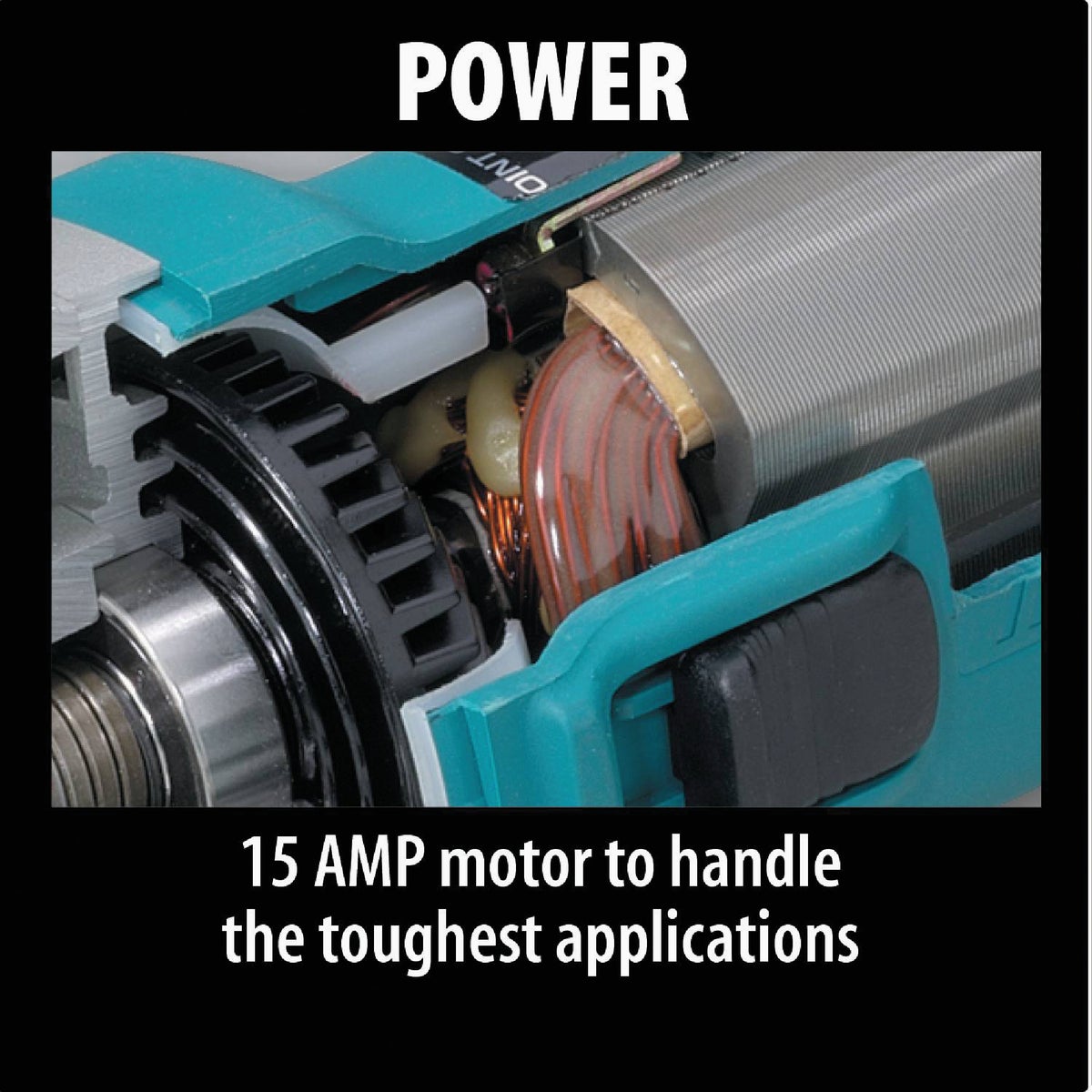 Makita 7 In. 15-Amp Angle Grinder with Lock On Image 4