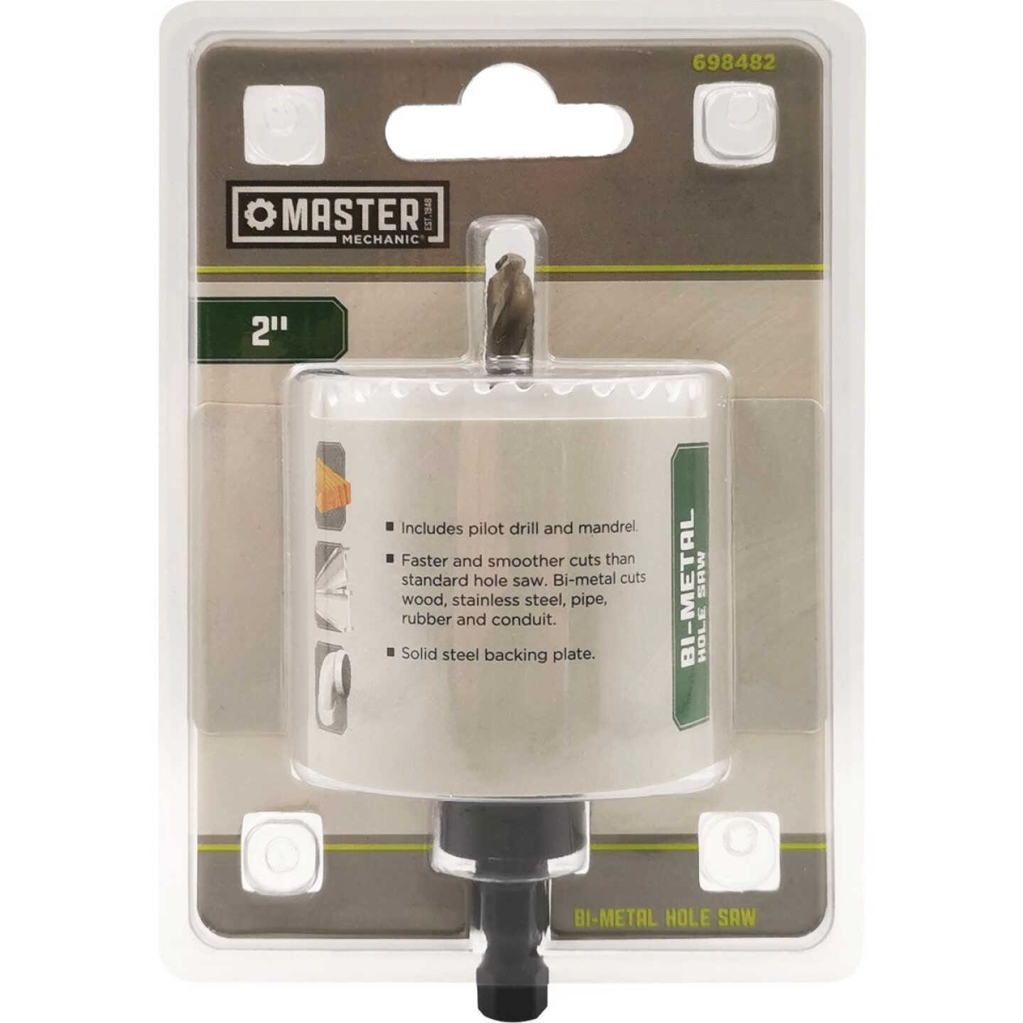 Master Mechanic 2 In. Bi-Metal Hole Saw Image 1