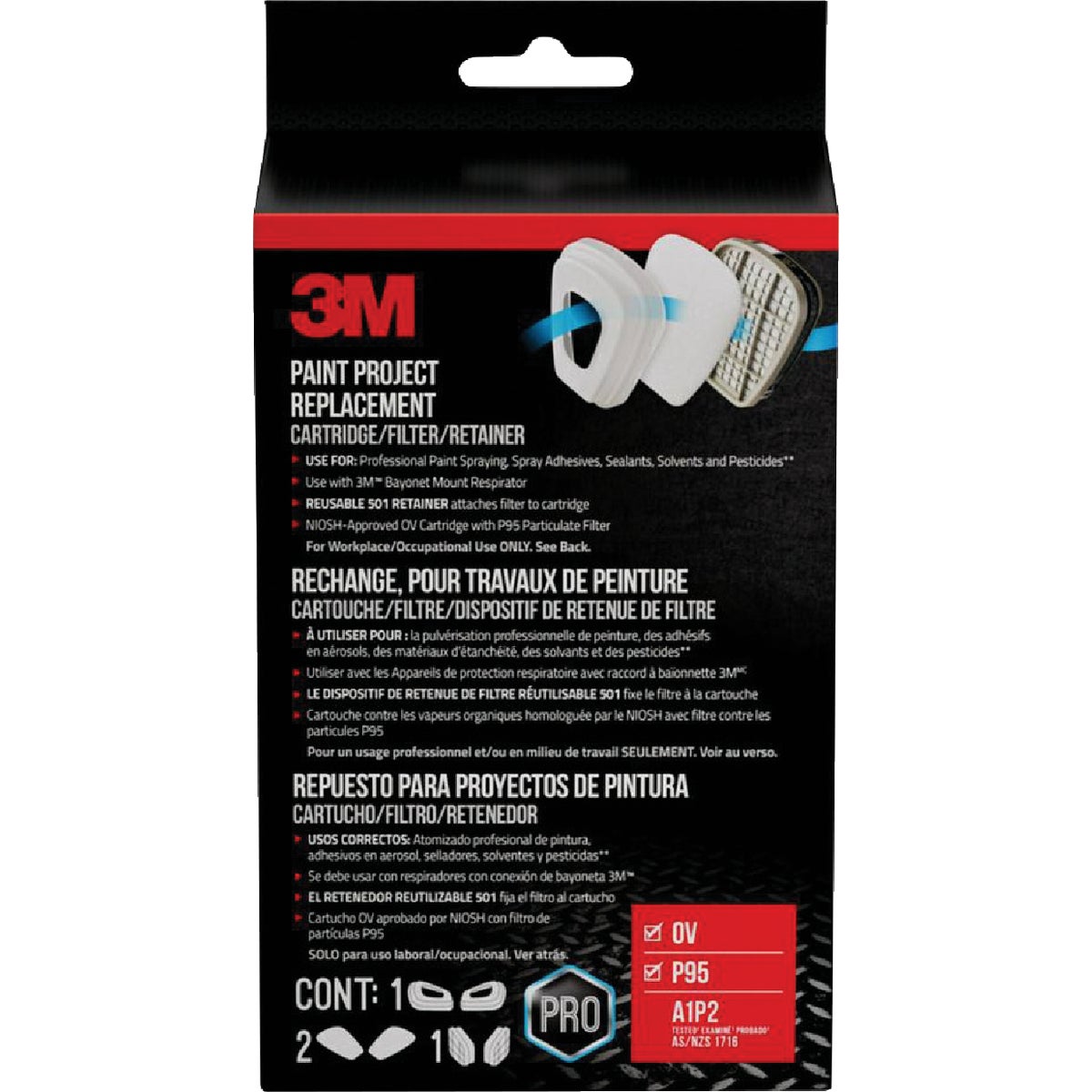 3M Performance Replacement Kit for the Paint Project Respirator OV/P95