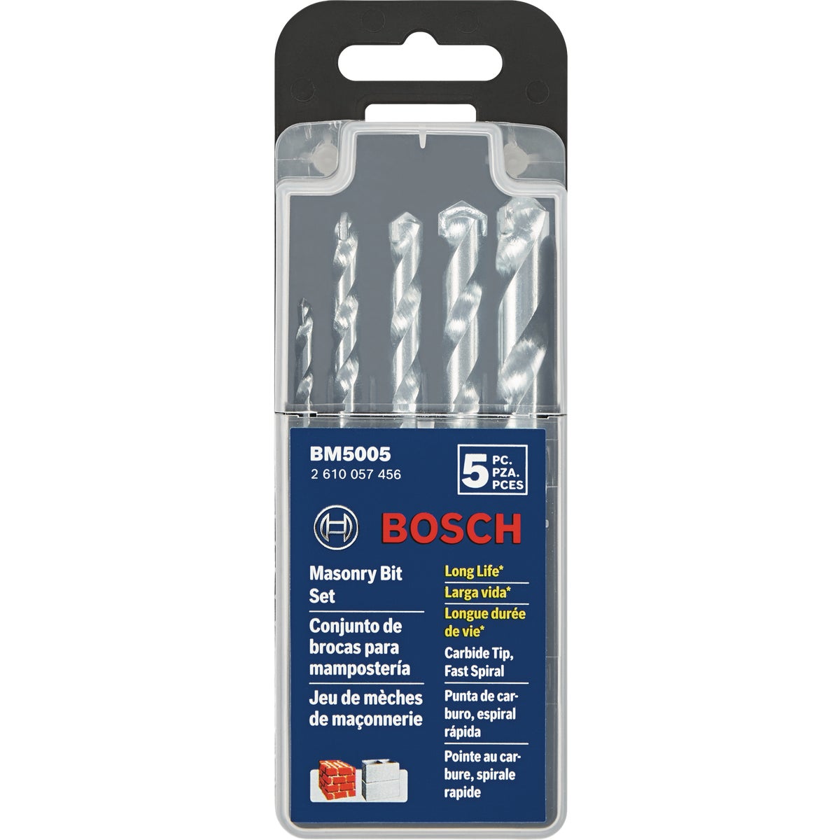 Bosch Fast Spiral Rotary Masonry Bit Set (5-Piece) Image 2