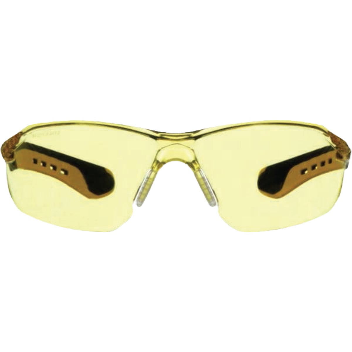 3M Black/Yellow Frame Flat Temple Safety Glasses with Anti-Scratch Amber Lenses Image 6