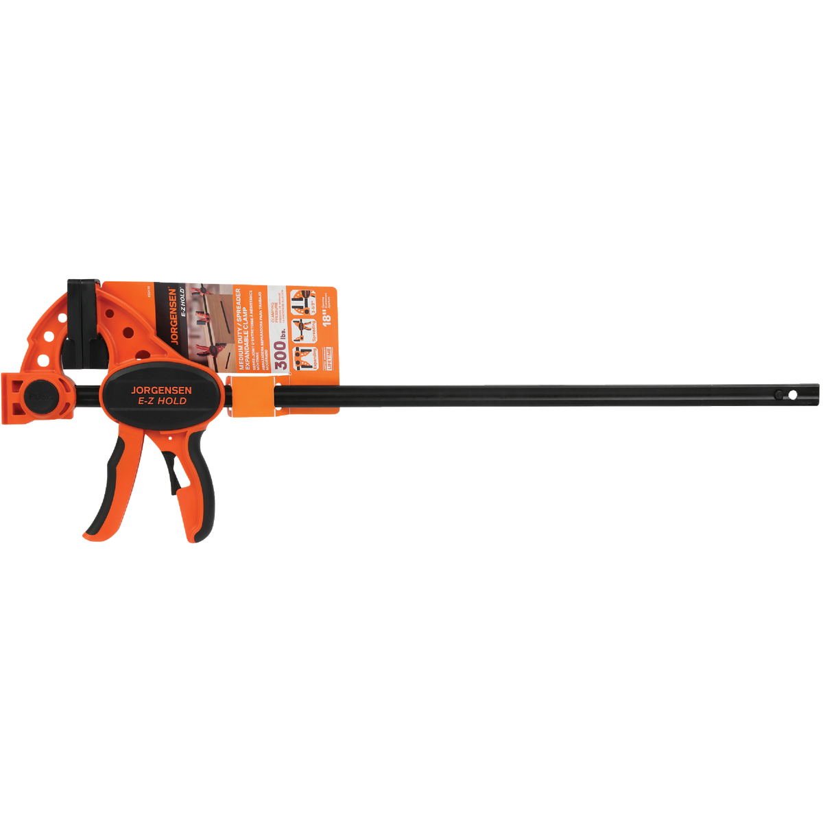 Jorgensen E-Z HOLD 18 In. Medium-Duty Expandable One-Hand Bar Clamp