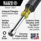 Klein Standard 7/16 In. Nut Driver with 3 In. Hollow Shank Image 2