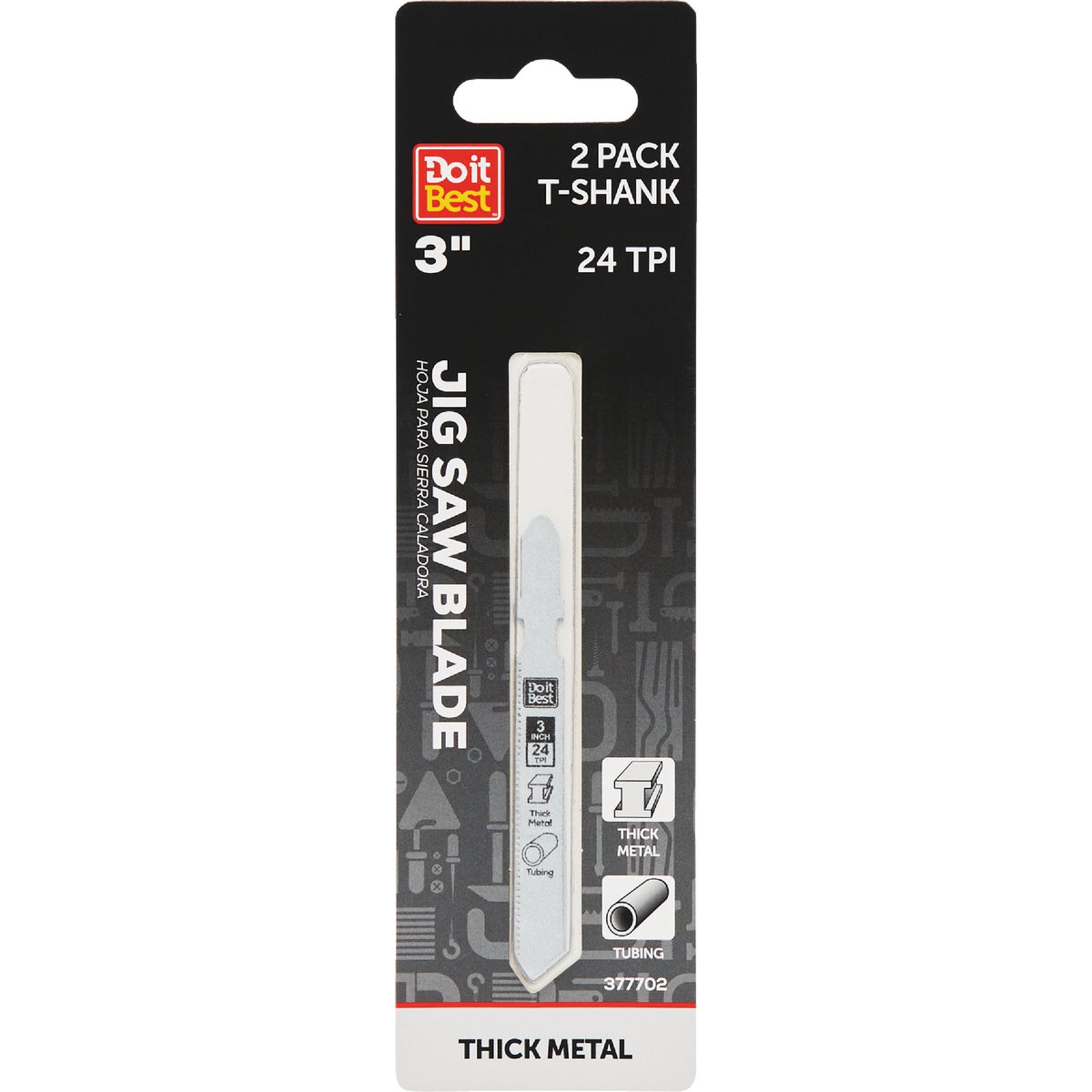 Do it Best 3 In. x 24 TPI T-Shank Jig Saw Blade for Metal (2-Pack)