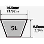 Mitsuboshi Fractional Horsepower 5L Type, 21/32 In. x 27 In. Image 2