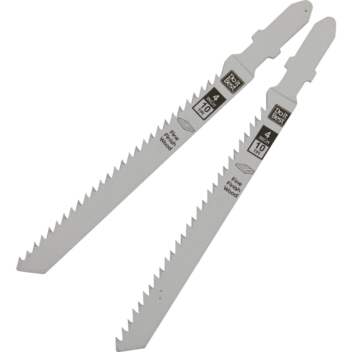 Do it Best 4 In. x 10 TPI T-Shank Jig Saw Blade for Fine Finish Wood (2-Pack) Image 2